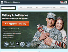 Tablet Screenshot of militarycarloans.net